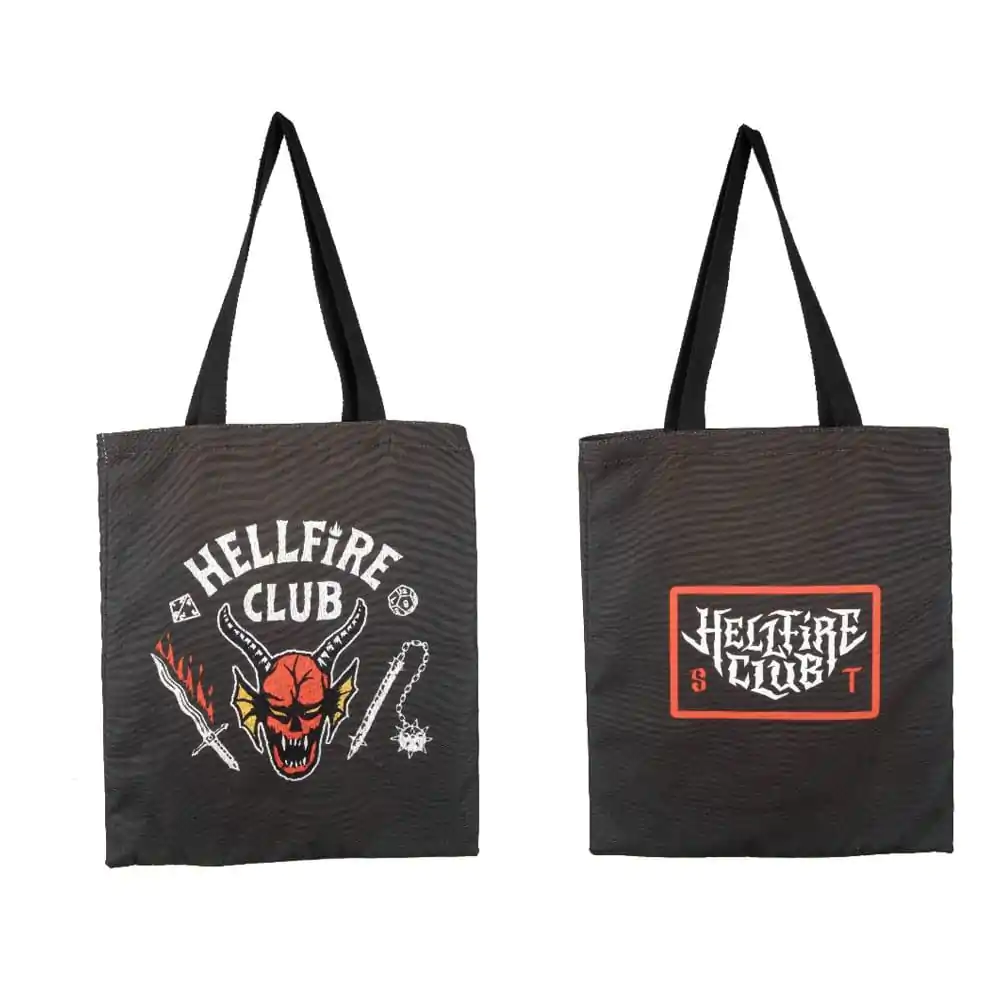 Stranger Things Tote Bag Geantă de cumpărături Hellfire Club poza produsului