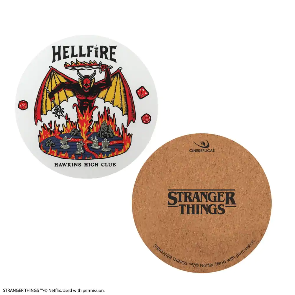 Stranger Things Coaster set de 4 Hellfire Club poza produsului