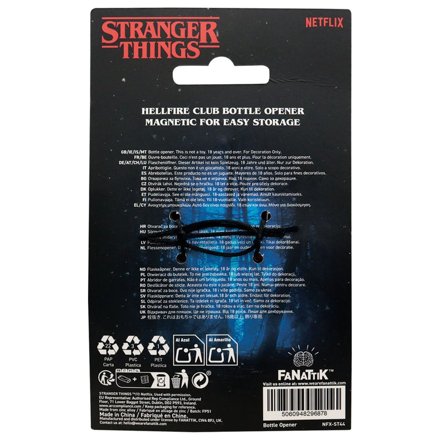 Stranger Things Deschizator de sticle Hellfire Club poza produsului