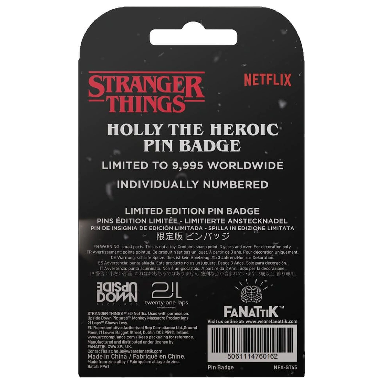 Stranger Things insigna ac Holly The Heroic Limited Edition poza produsului