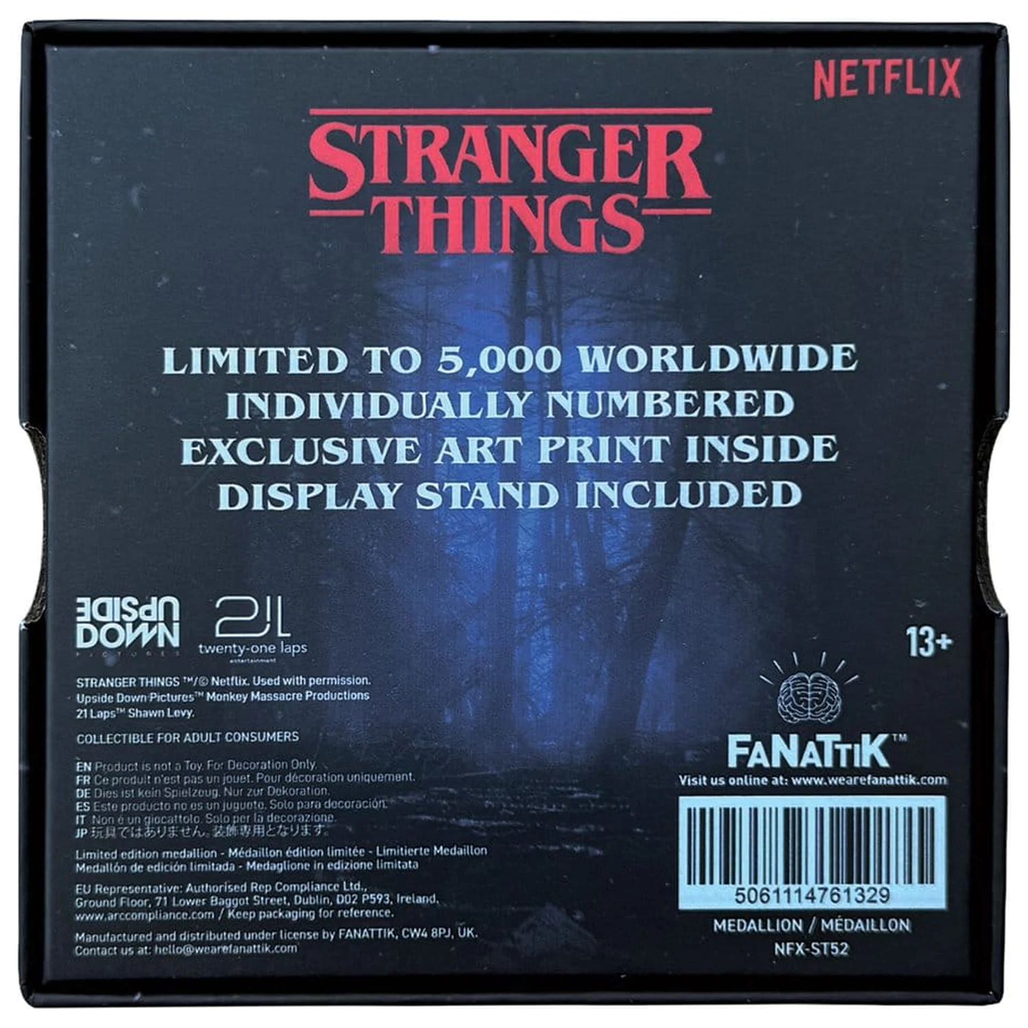 Stranger Things Medalion Eleven si Mind Flayer Editie Limitata poza produsului