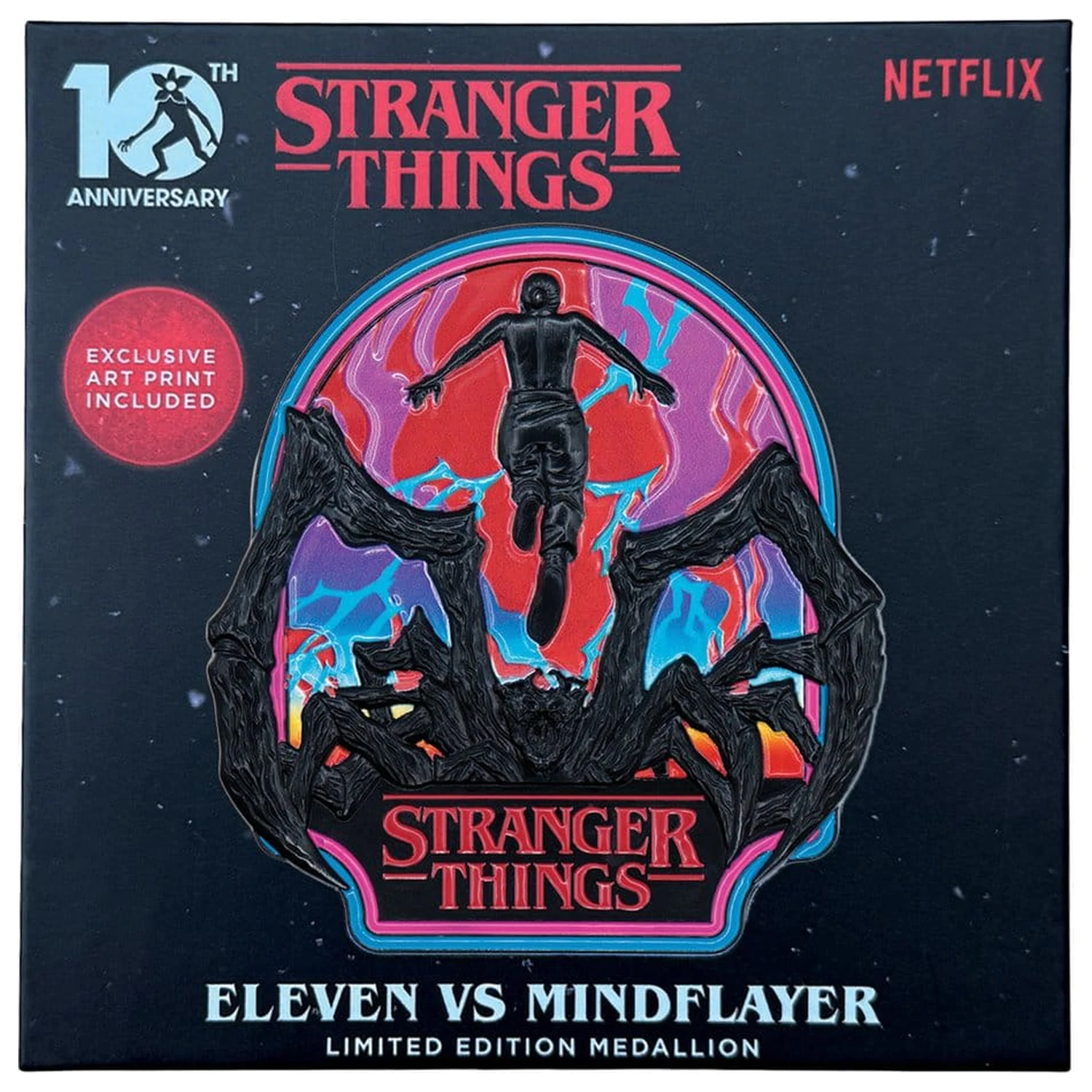 Stranger Things Medalion Eleven si Mind Flayer Editie Limitata poza produsului