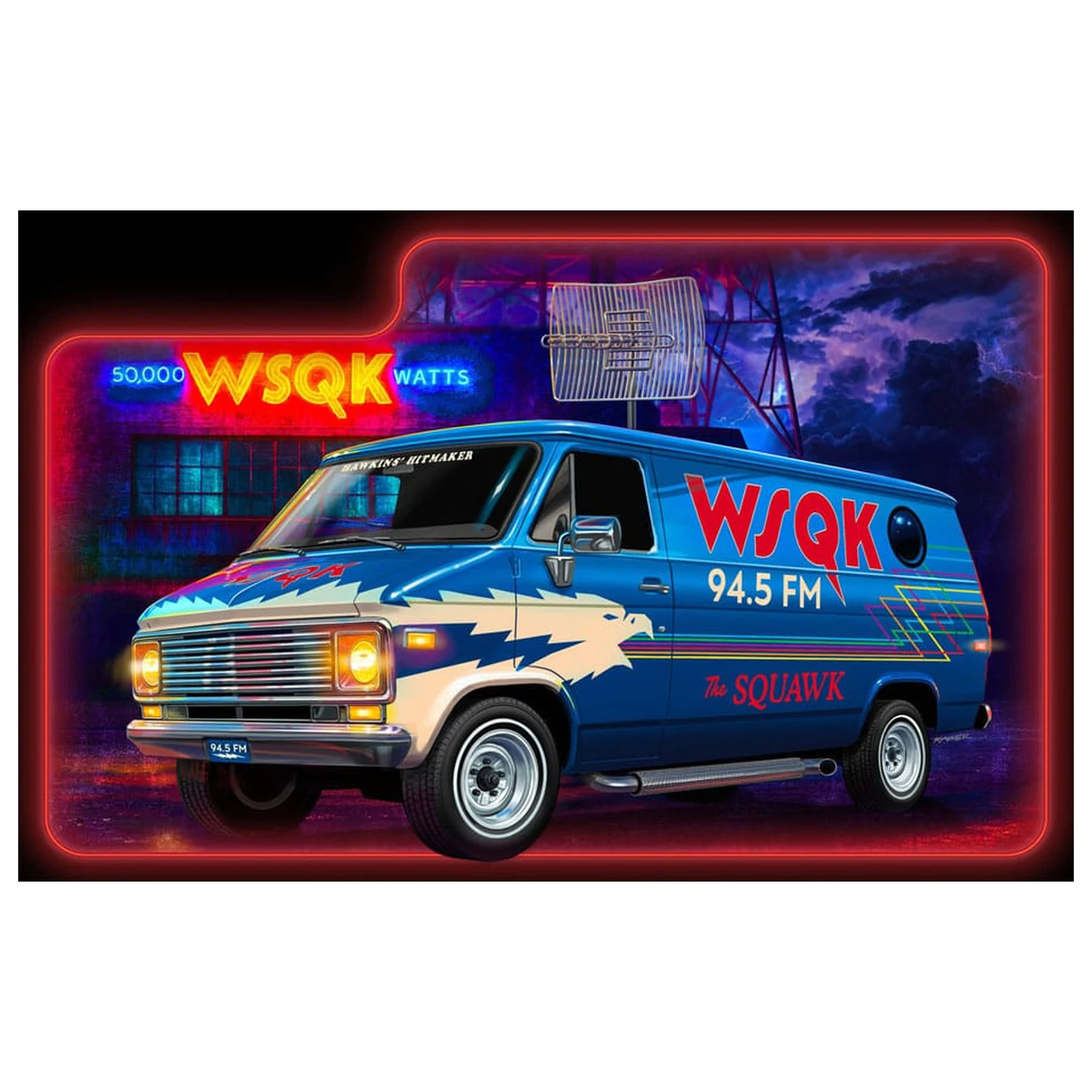 Stranger Things Model Kit 1/25 Squawk Van 21 cm poza produsului