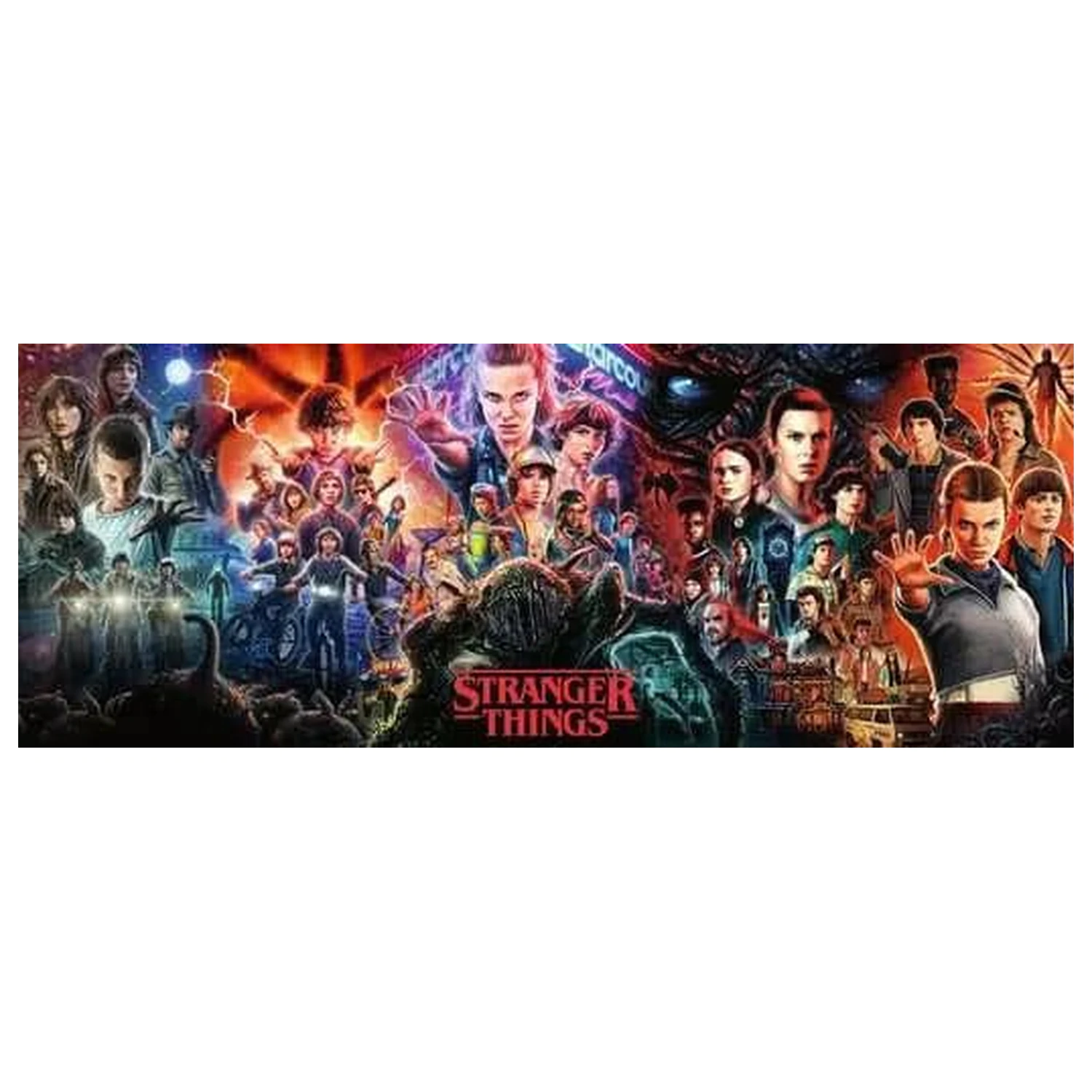 Stranger Things panorama puzzle 1000 piese poza produsului