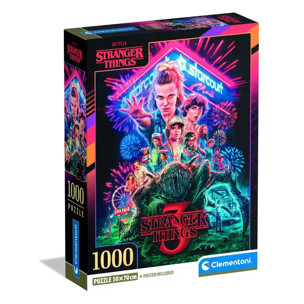 Stranger Things puzzle 1000 piese poza produsului