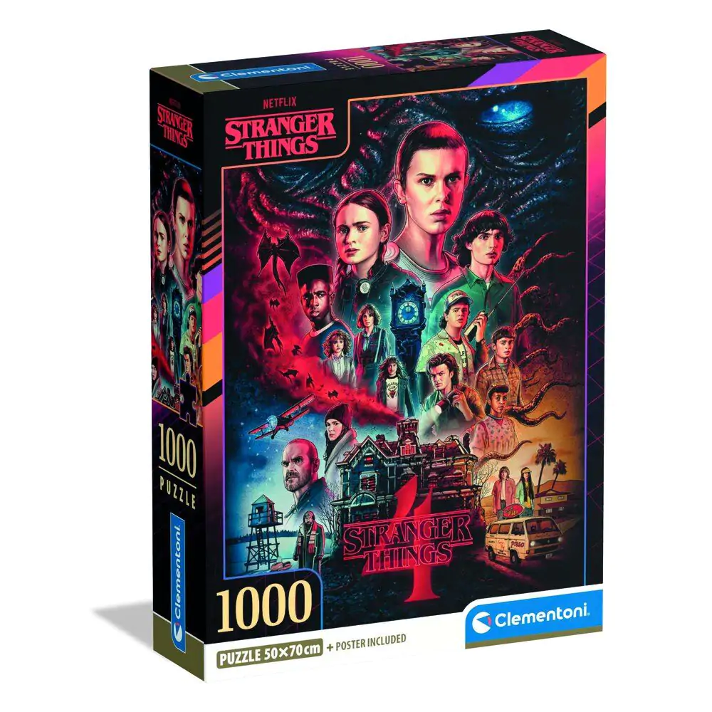 Stranger Things puzzle 1000 piese poza produsului