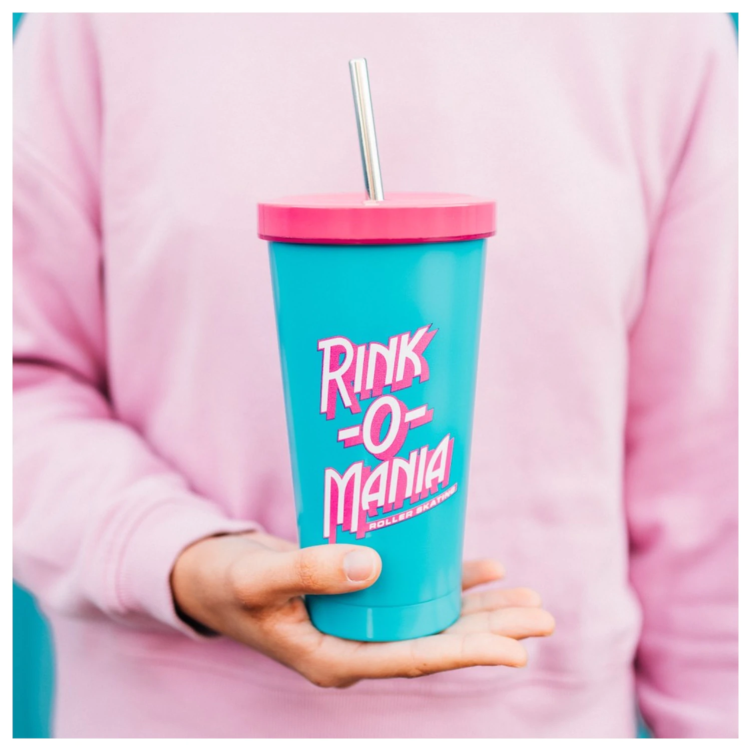 Stranger Things Rink-O-Mania pahar cu pai 550ml poza produsului