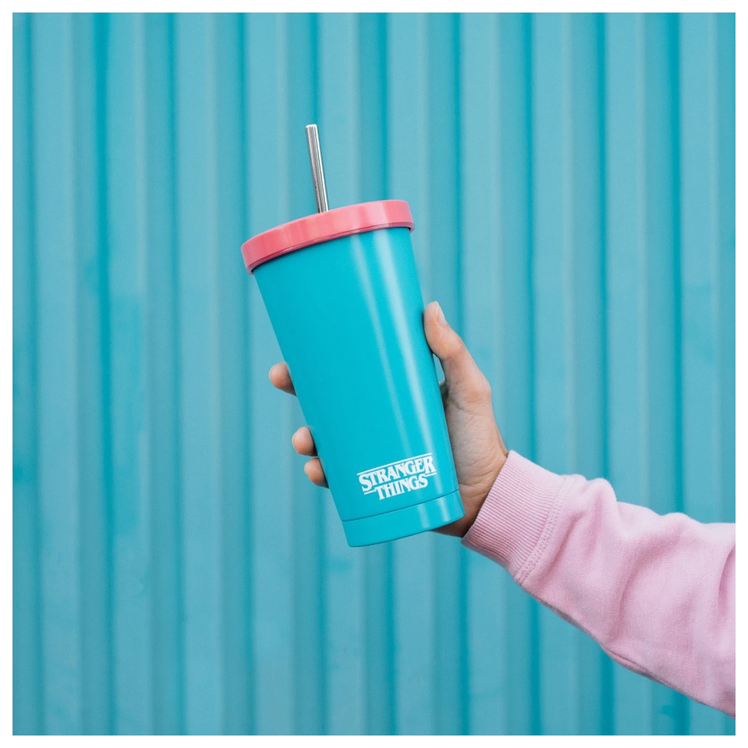 Stranger Things Rink-O-Mania pahar cu pai 550ml poza produsului