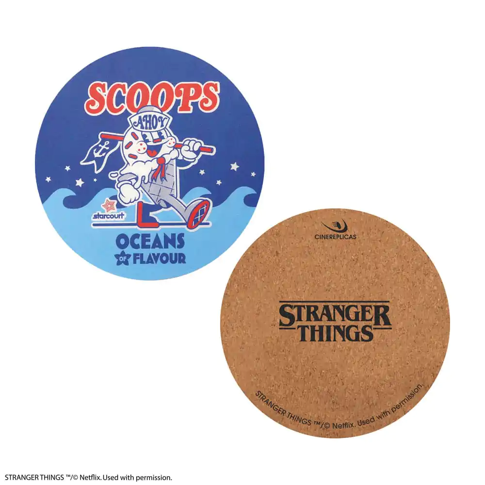 Stranger Things Scoops Ahoy set de 4 suporturi pentru pahare poza produsului