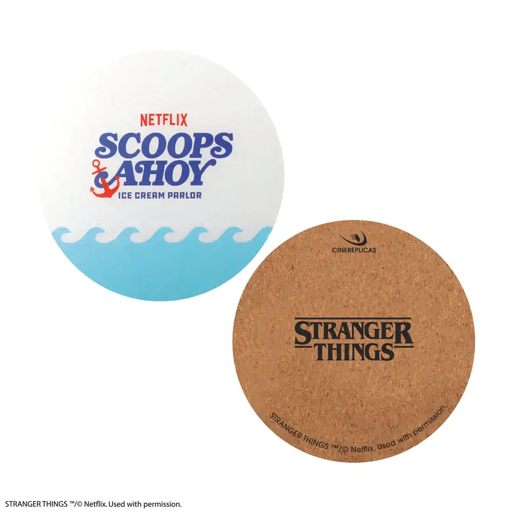 Stranger Things Scoops Ahoy set de 4 suporturi pentru pahare poza produsului