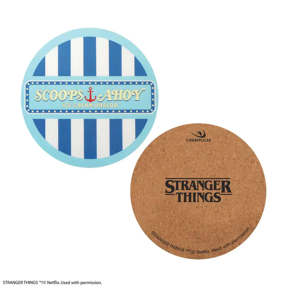 Stranger Things Scoops Ahoy set de 4 suporturi pentru pahare poza produsului