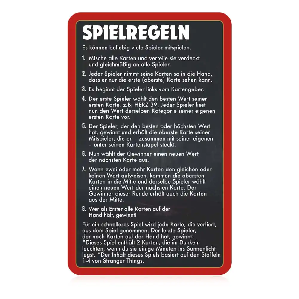Stranger Things Joc de cărți Top Trumps Collectables Versiunea Germană poza produsului
