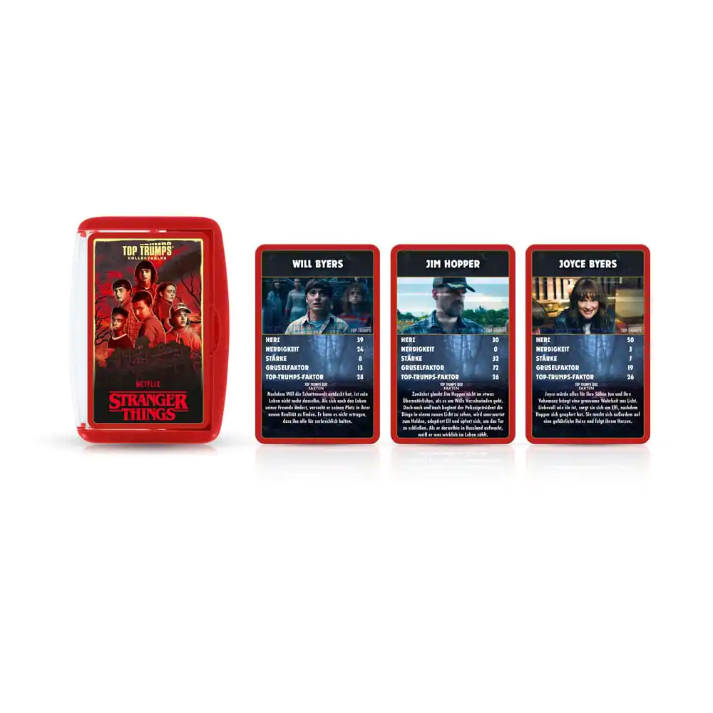 Stranger Things Joc de cărți Top Trumps Collectables Versiunea Germană poza produsului