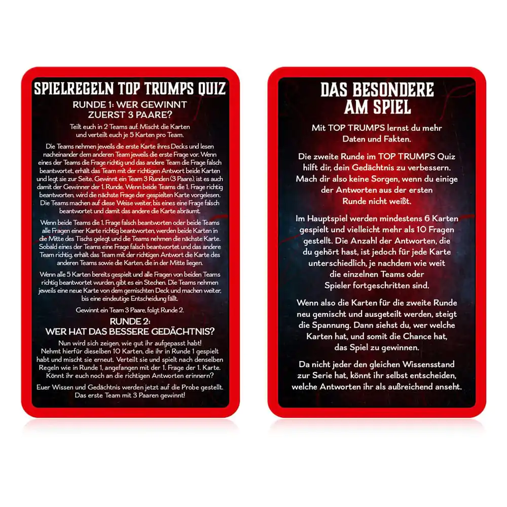 Stranger Things Joc de cărți Top Trumps Quiz Versiune Germană poza produsului
