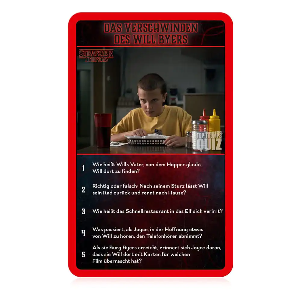 Stranger Things Joc de cărți Top Trumps Quiz Versiune Germană poza produsului