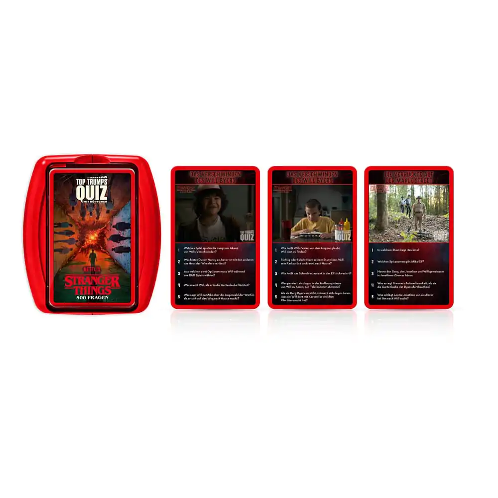 Stranger Things Joc de cărți Top Trumps Quiz Versiune Germană poza produsului