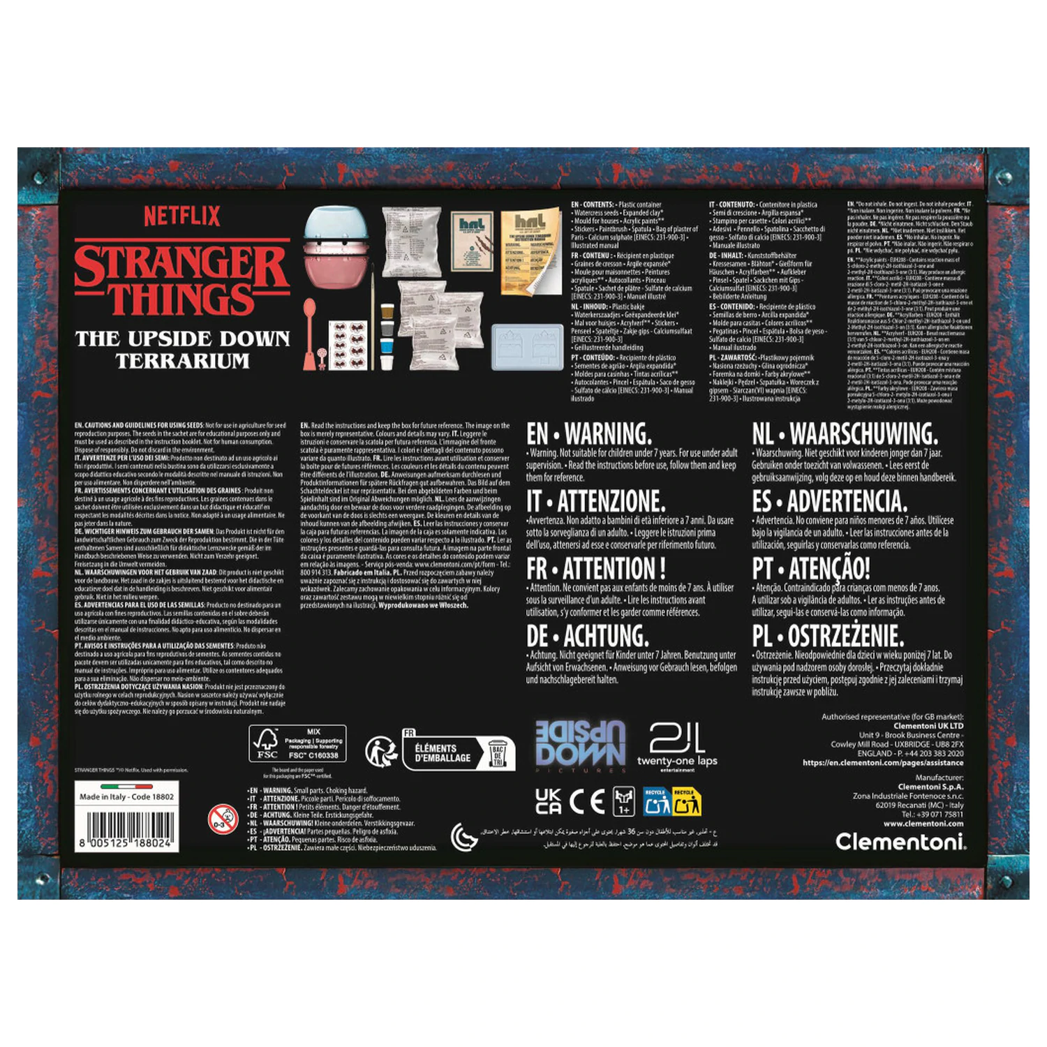 Stranger Things Upside Down Clementoni Terariu poza produsului