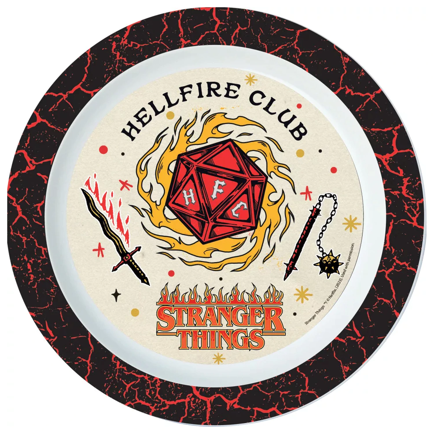 Stranger Things Upside Down farfurie plata micro 22 cm poza produsului