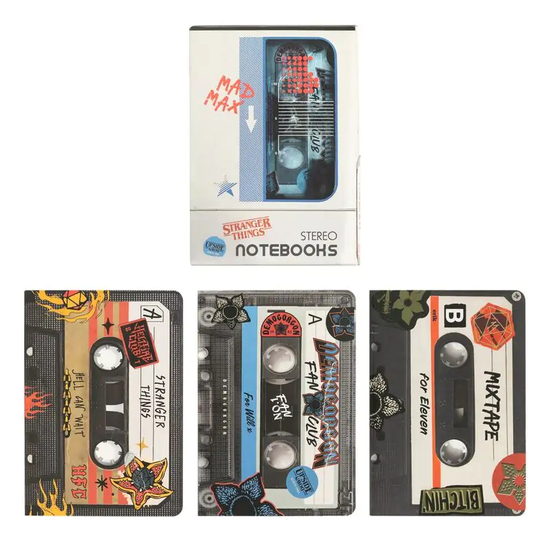 Stranger Things Walkman pachet 3 caiete A6 poza produsului