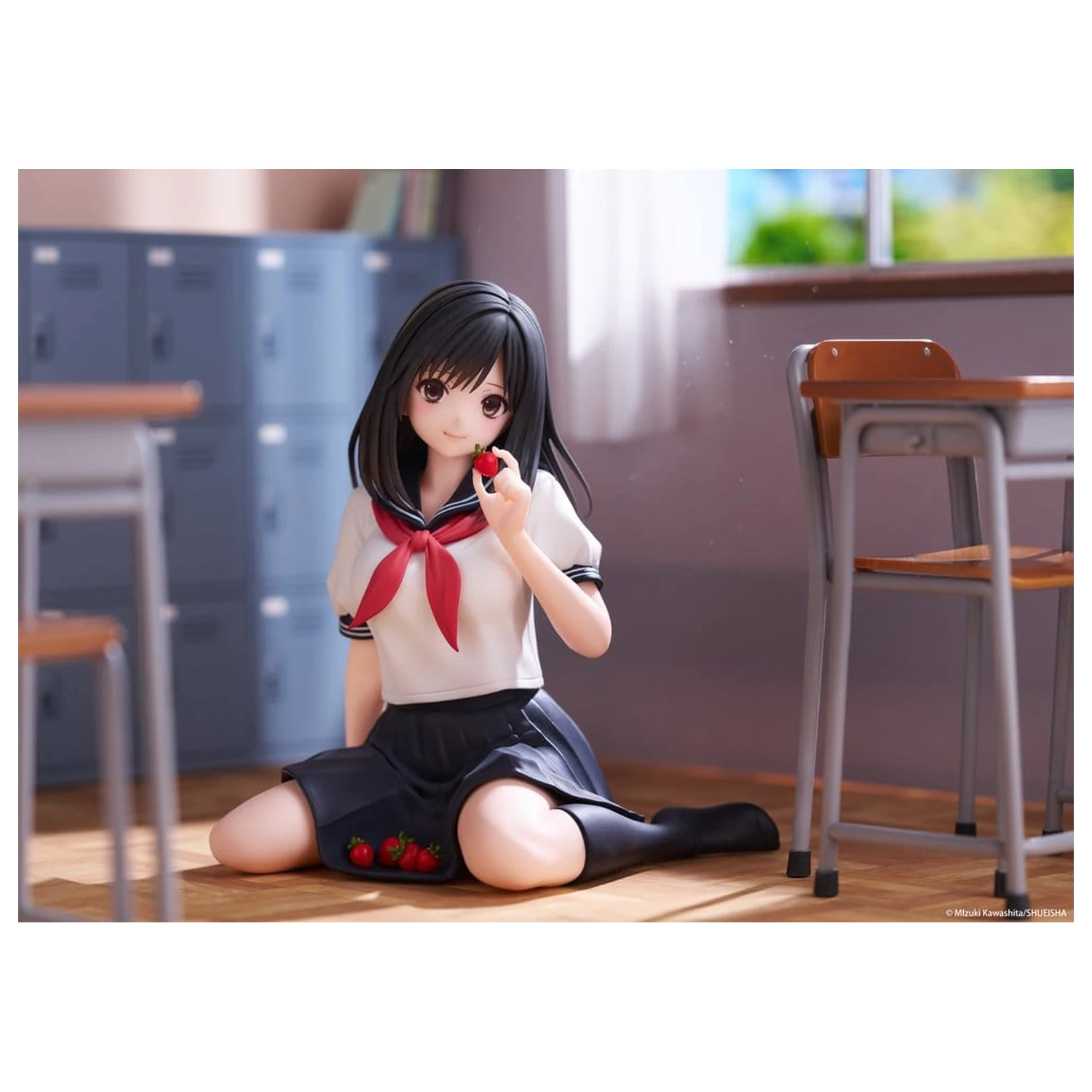 Strawberry 100% Figurină de Birou Drăguță din PVC Aya Tojo (School uniform Ver.) 13 cm poza produsului