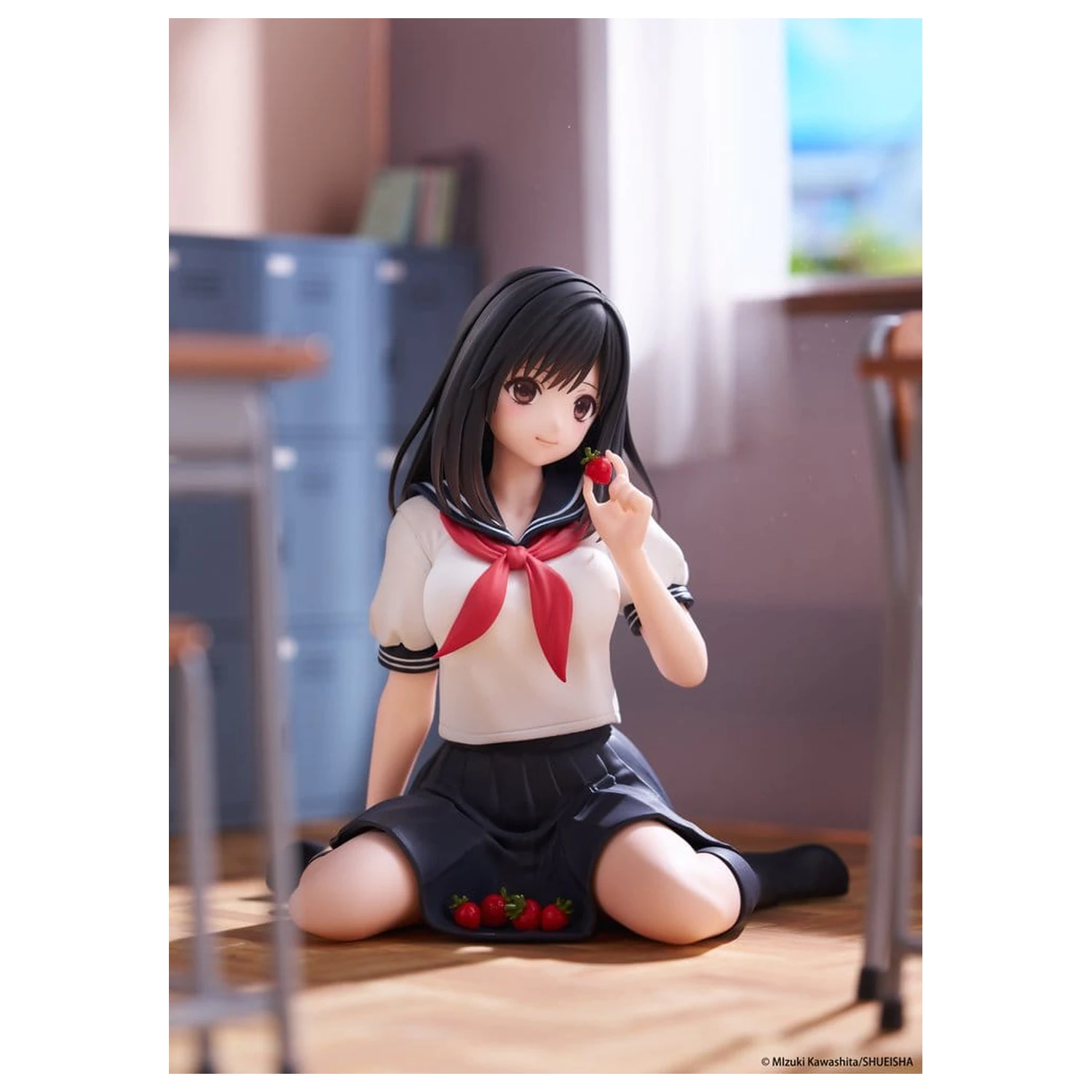 Strawberry 100% Figurină de Birou Drăguță din PVC Aya Tojo (School uniform Ver.) 13 cm poza produsului