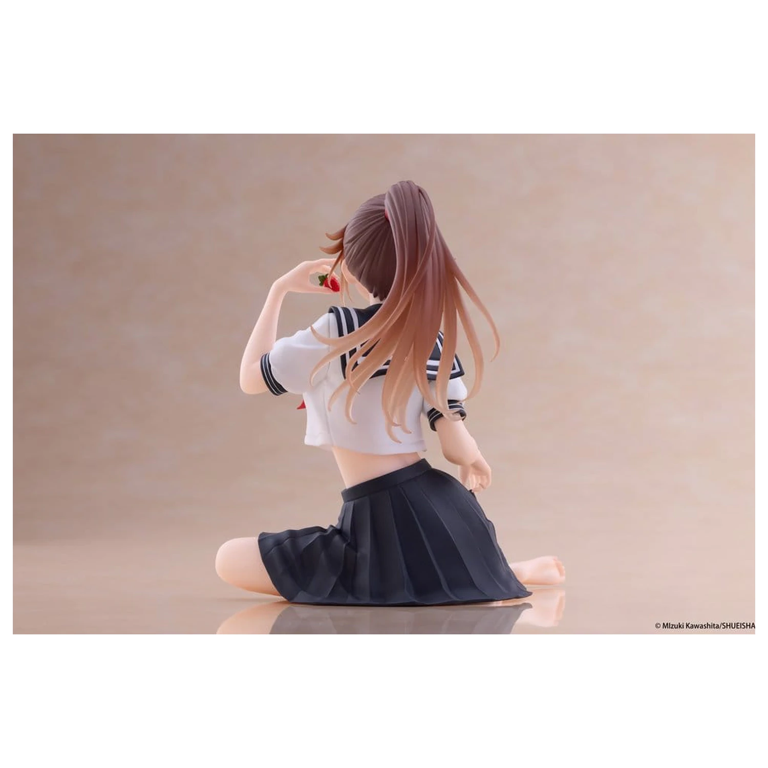 Figurina dragut din PVC pentru birou Strawberry 100% Satsuki Kitaoji (School uniform Ver.) 18 cm poza produsului