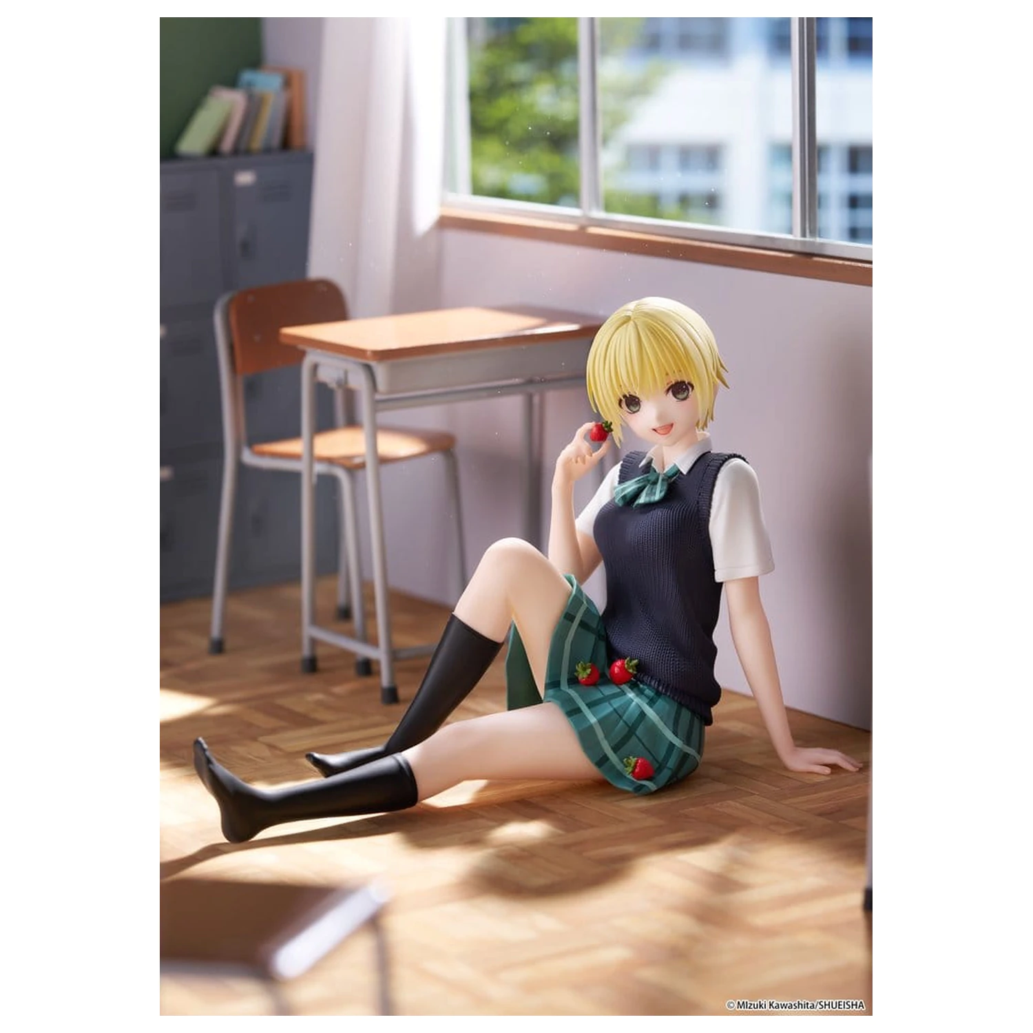 Strawberry 100% Figurină drăguță de birou din PVC Tsukasa Nishino (School uniform Ver.) 13 cm poza produsului