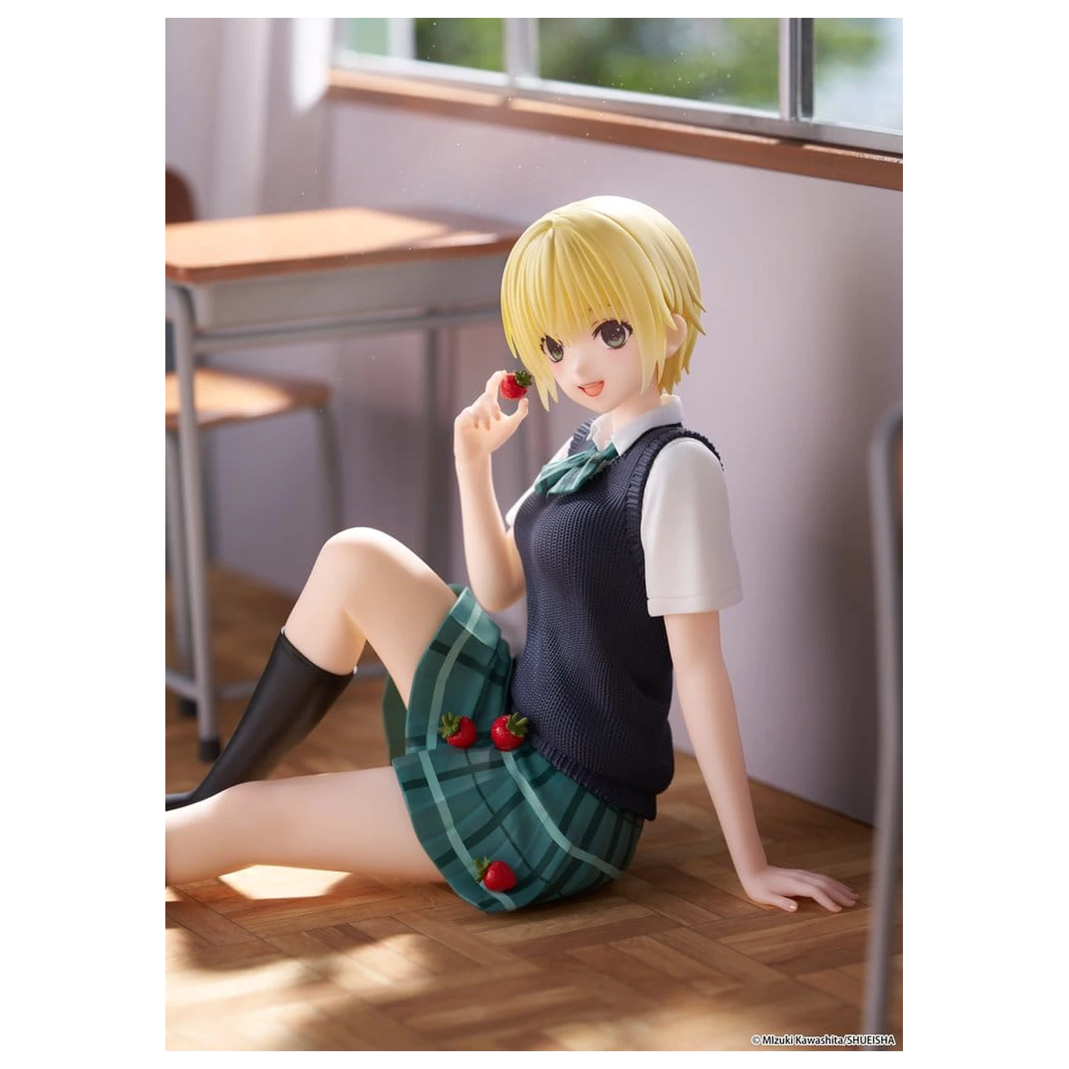 Strawberry 100% Figurină drăguță de birou din PVC Tsukasa Nishino (School uniform Ver.) 13 cm poza produsului