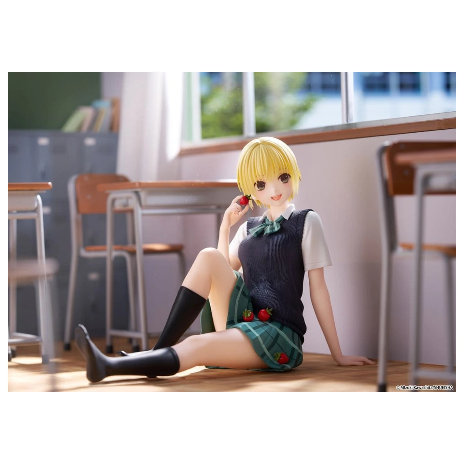 Strawberry 100% Figurină drăguță de birou din PVC Tsukasa Nishino (School uniform Ver.) 13 cm poza produsului