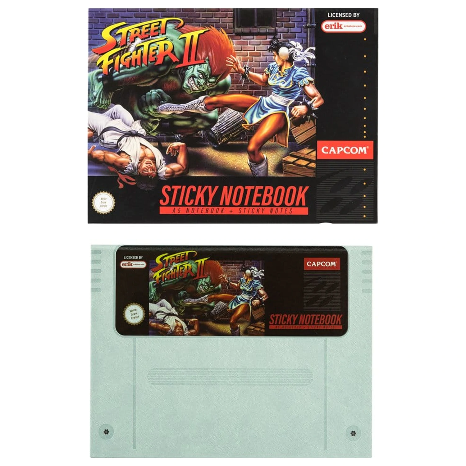 Street Fighter A5 premium blocnotes cu notițe adezive poza produsului