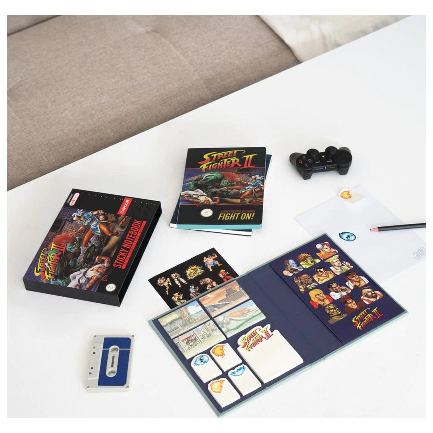 Street Fighter A5 premium blocnotes cu notițe adezive poza produsului