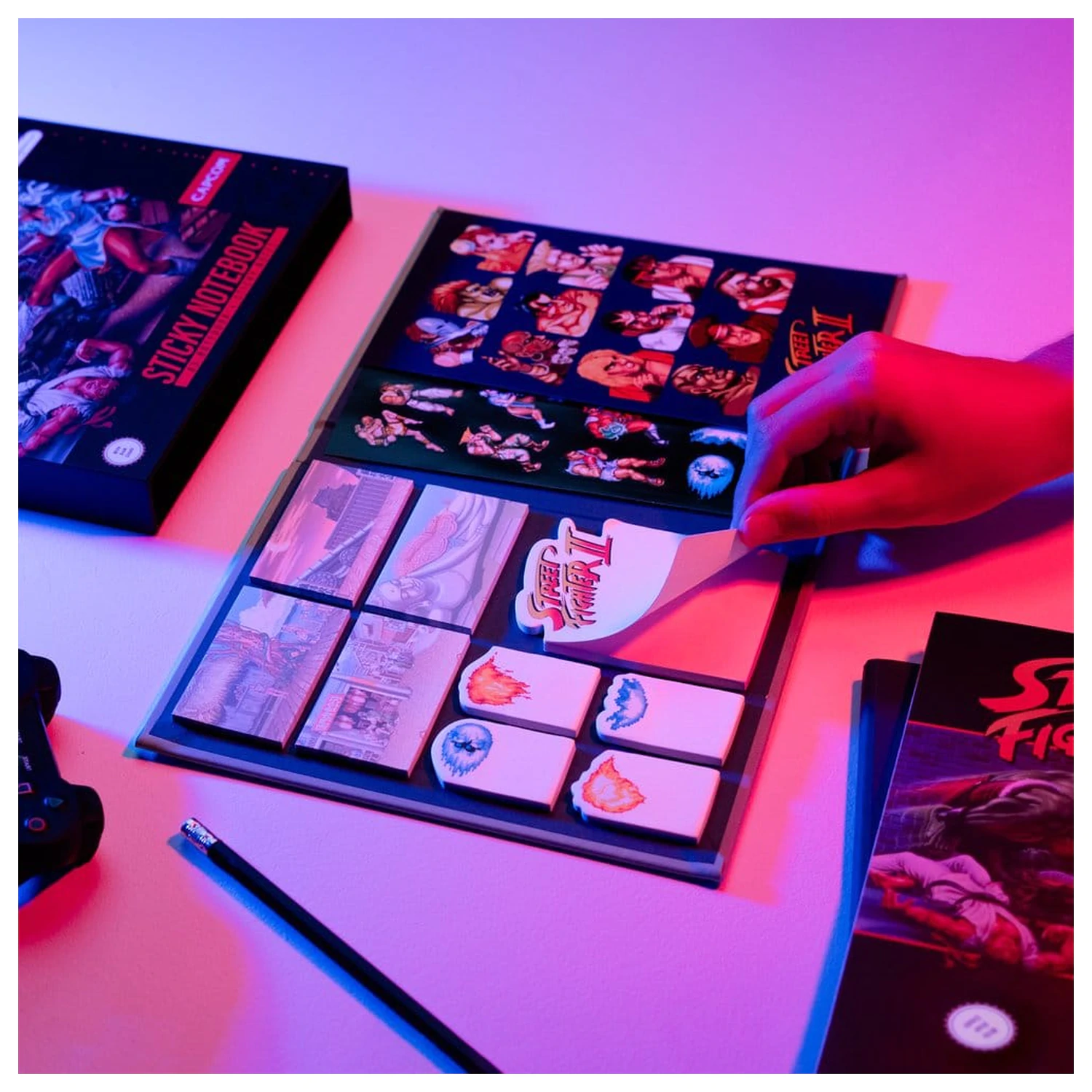 Street Fighter A5 premium blocnotes cu notițe adezive poza produsului