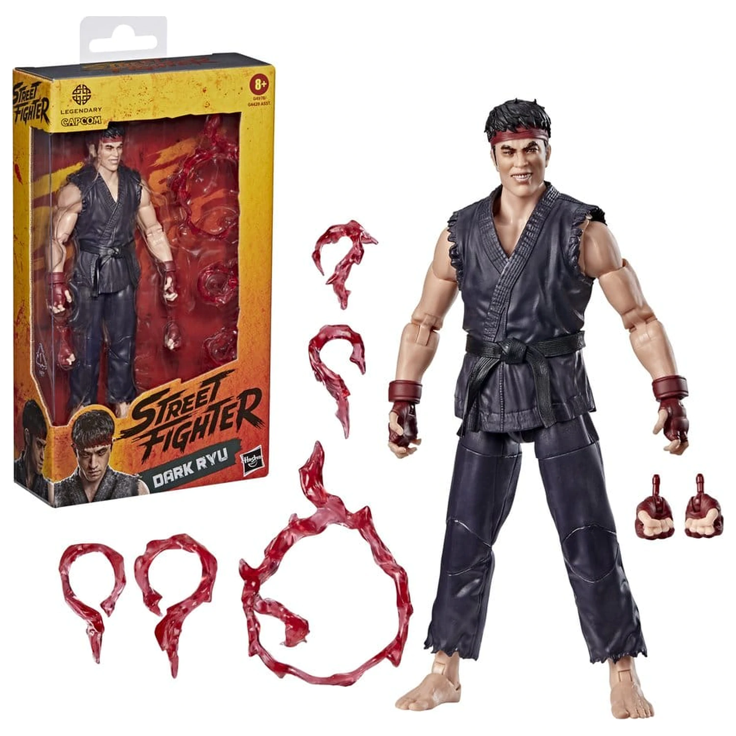 Figurina de actiune Street Fighter Dark Ryu 15 cm poza produsului