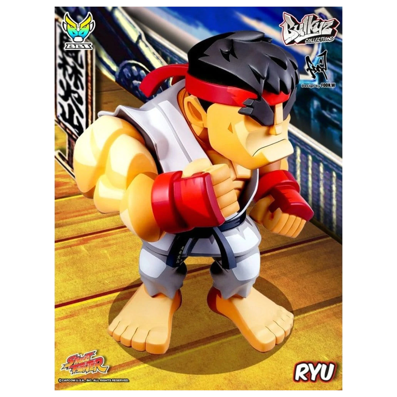 Street Fighter Bulkyz Figurina de vinil Ryu 30 cm poza produsului