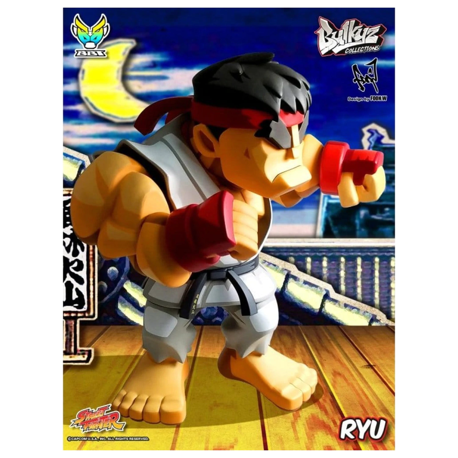 Street Fighter Bulkyz Figurina de vinil Ryu 30 cm poza produsului