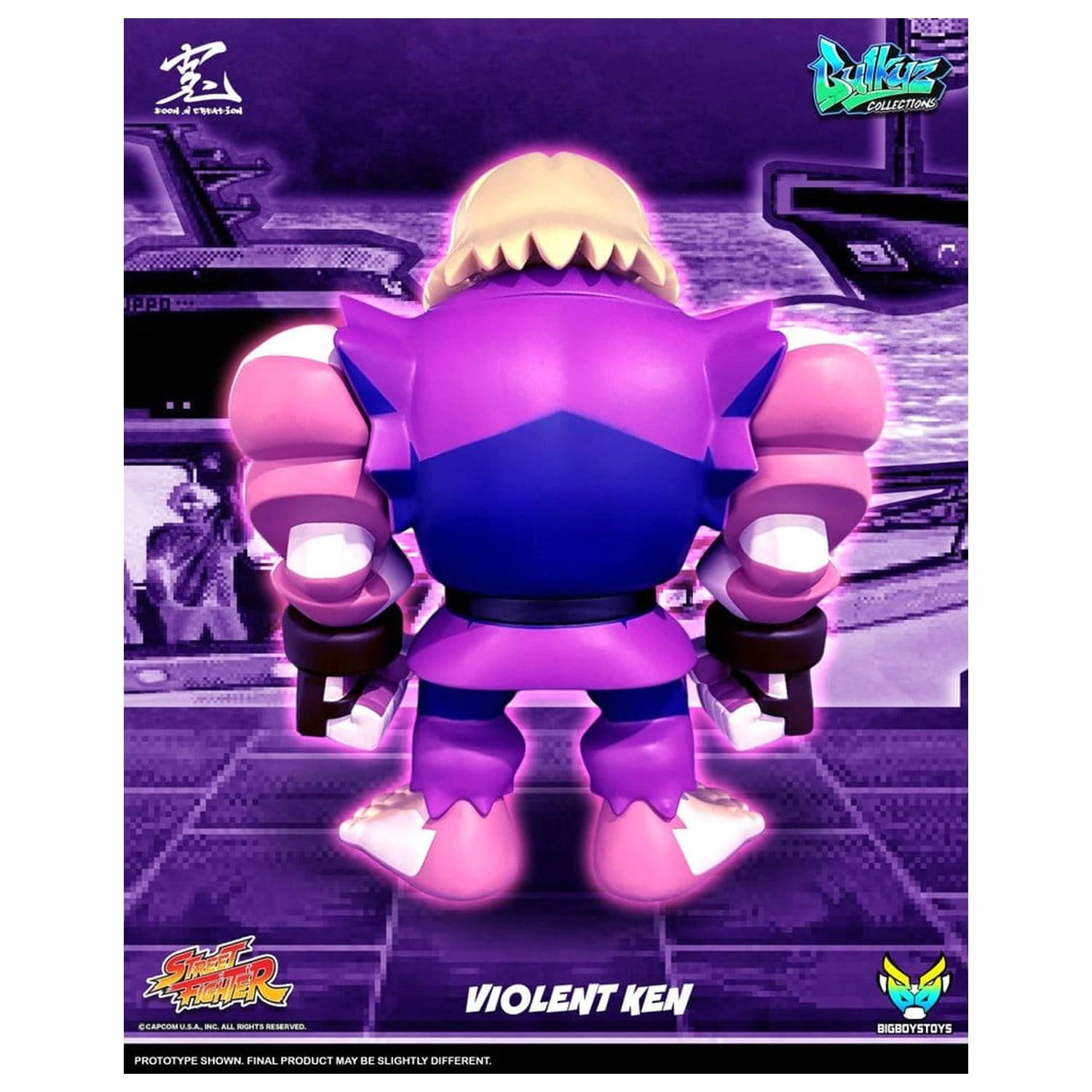 Street Fighter Bulkyz figurina de vinil Violent Ken 30 cm poza produsului