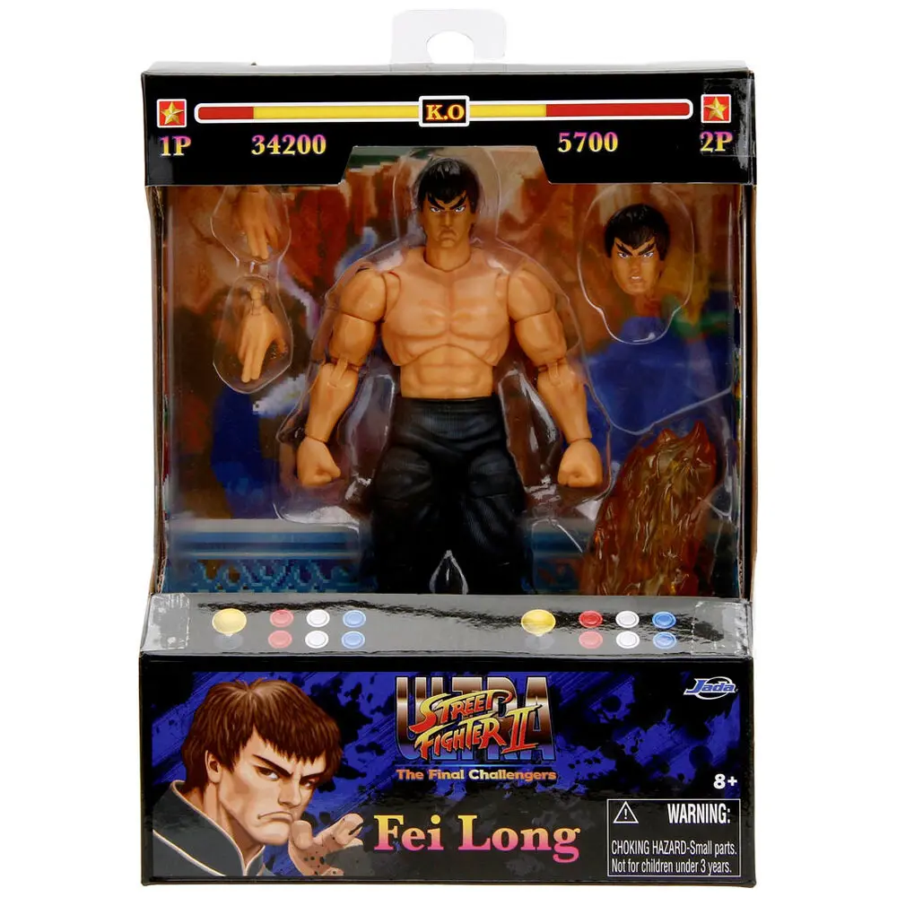 Figurină Street Fighter II Fei-Long 15cm poza produsului