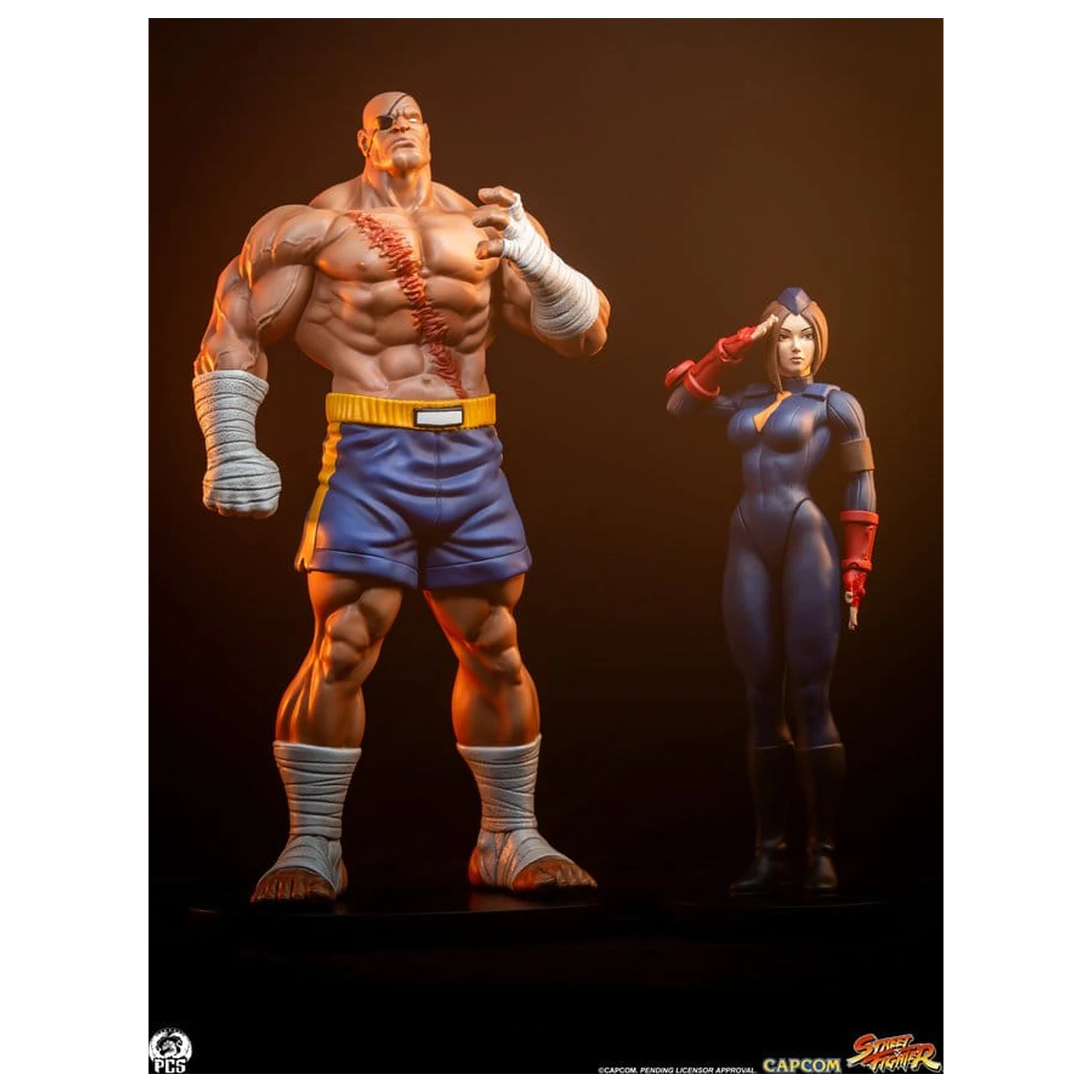 Street Fighter Street Jam Statui 1/10 Sagat & Juli 24 cm poza produsului