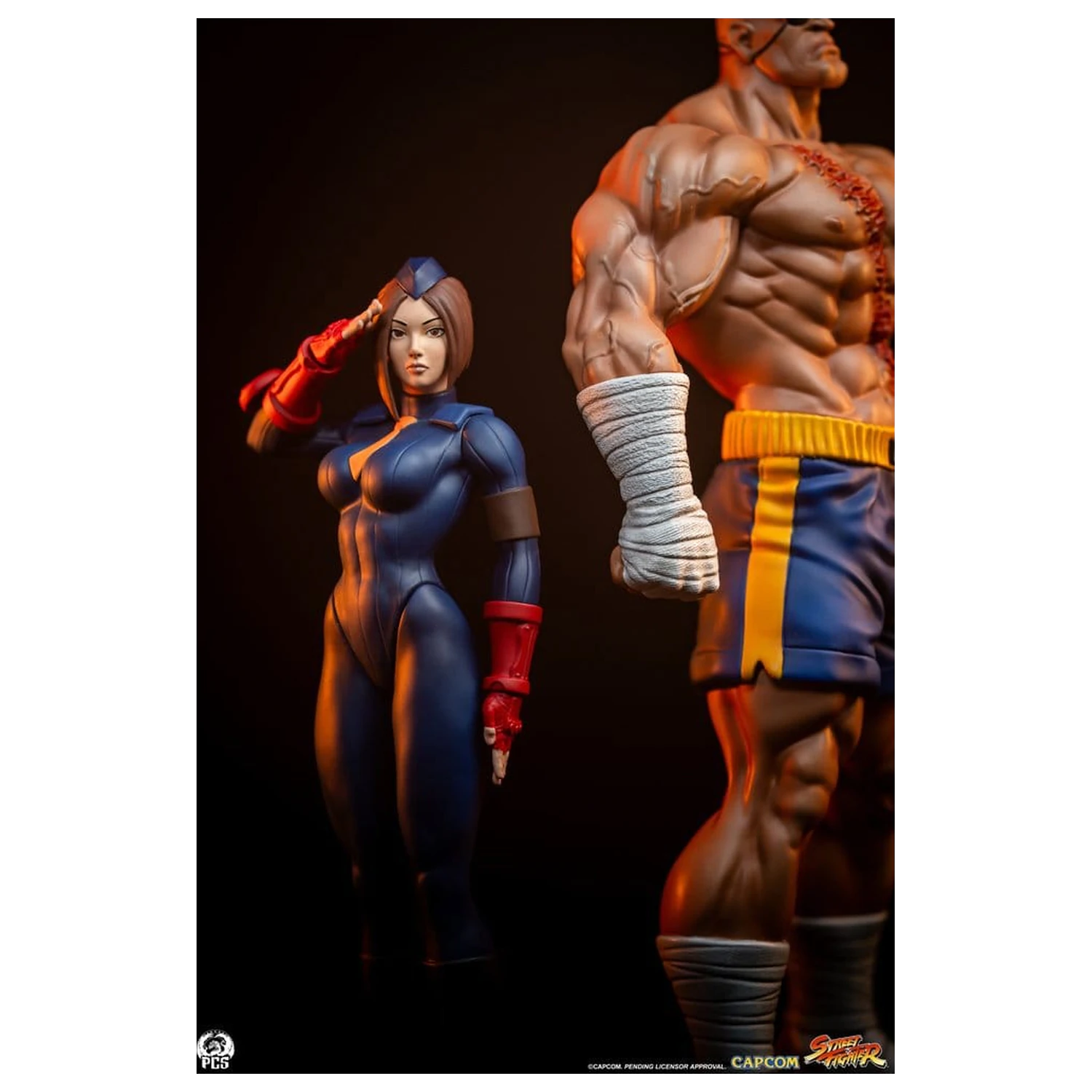 Street Fighter Street Jam Statui 1/10 Sagat & Juli 24 cm poza produsului