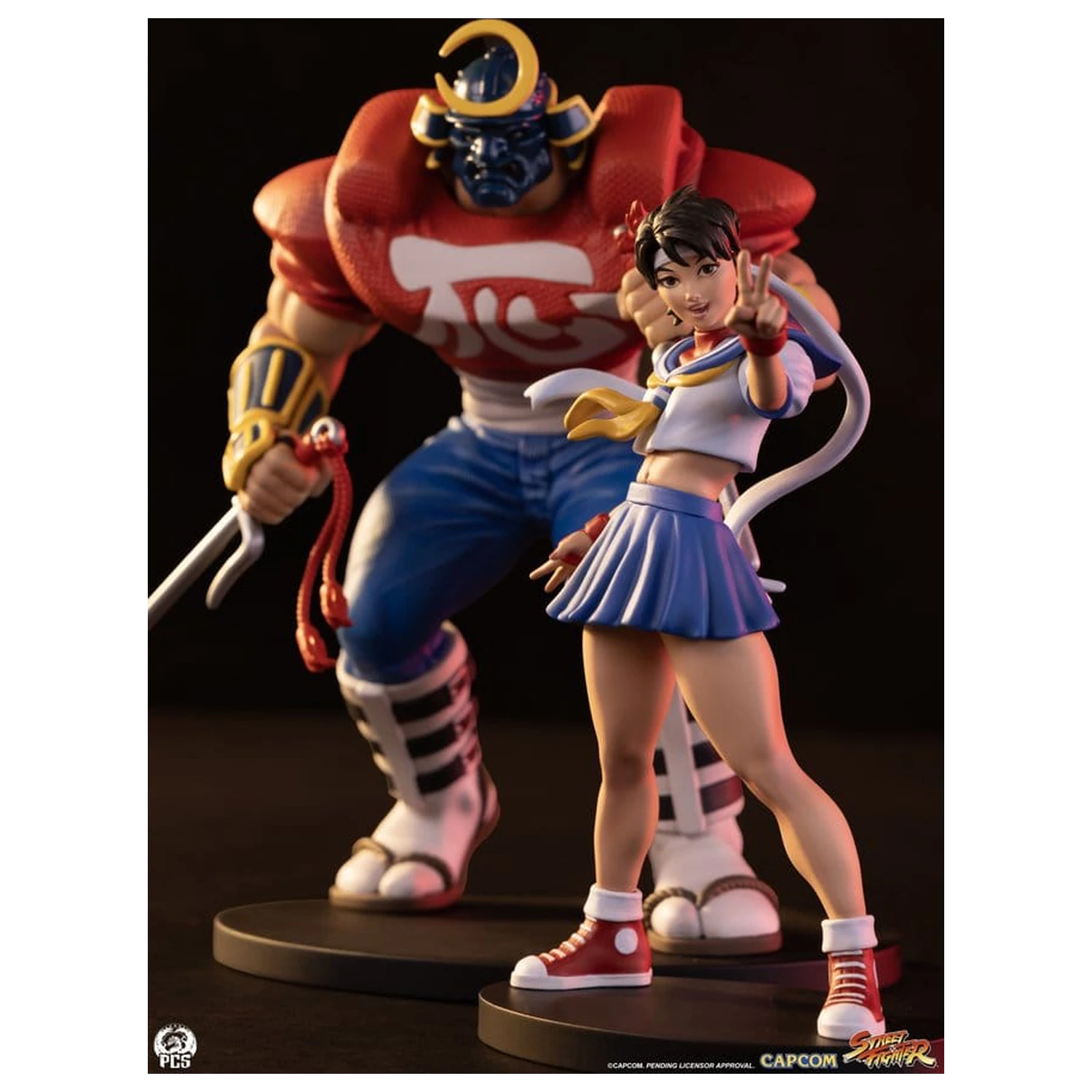 Street Fighter Street Jam Statues statui 1/10 Sakura & Sodom 22 cm poza produsului