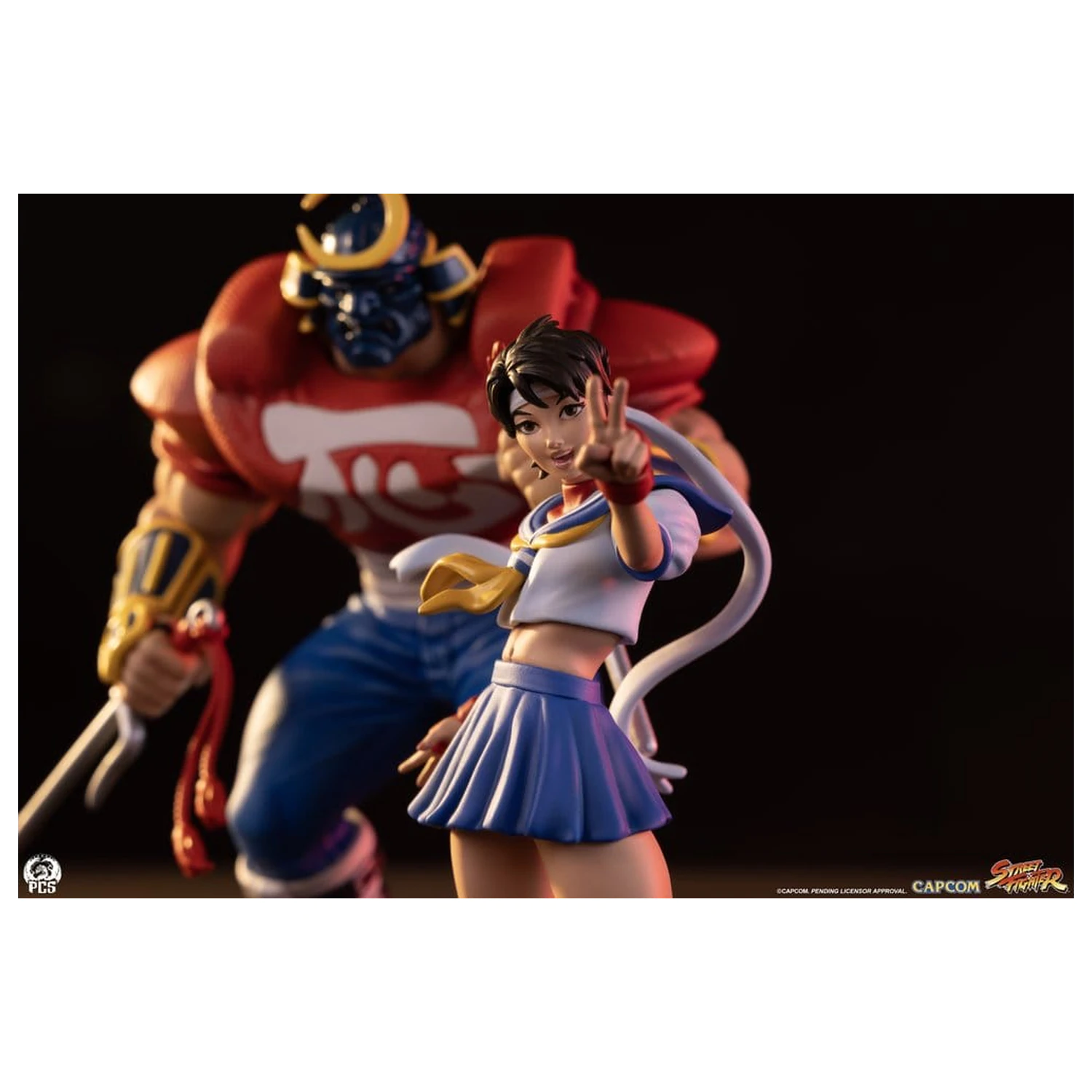 Street Fighter Street Jam Statues statui 1/10 Sakura & Sodom 22 cm poza produsului