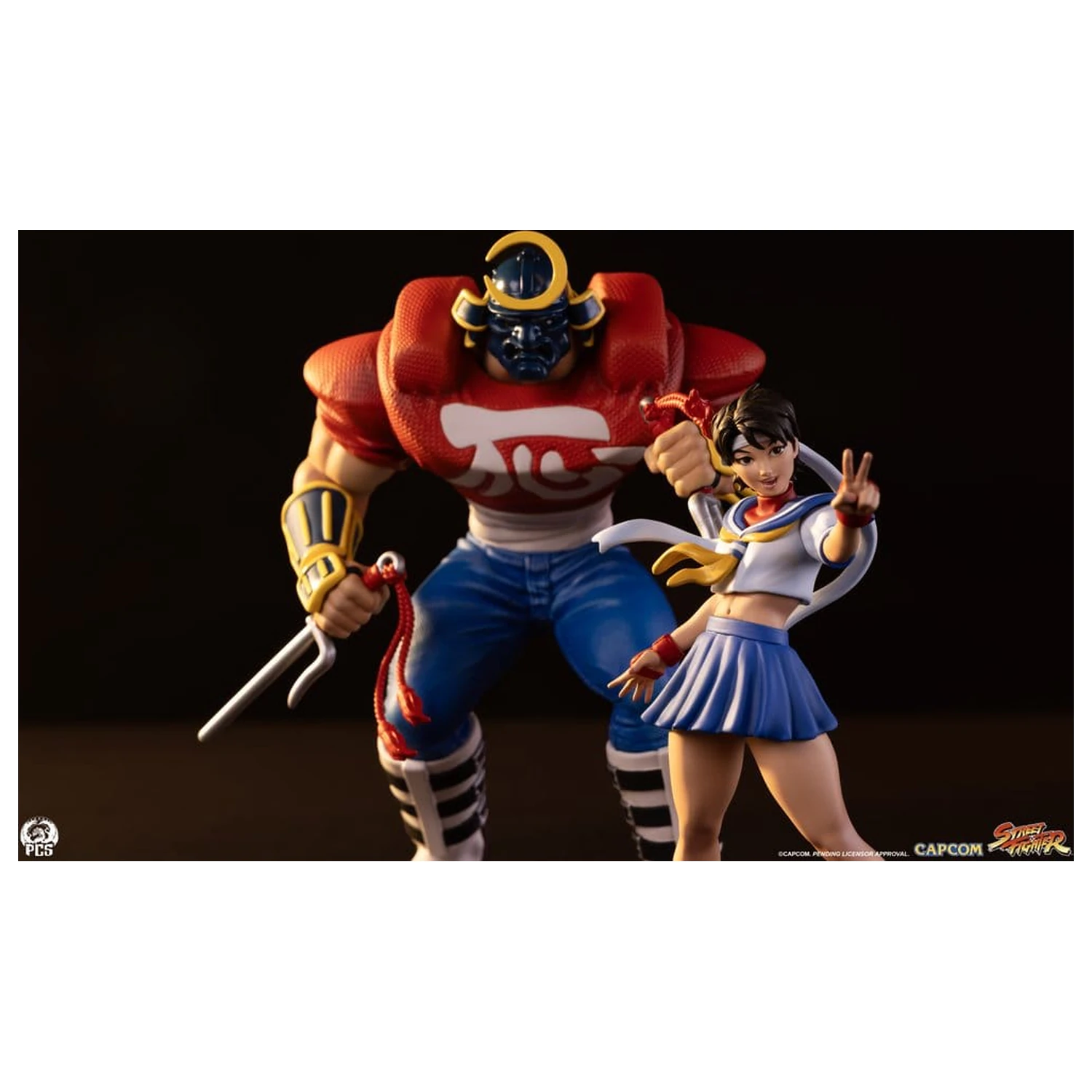Street Fighter Street Jam Statues statui 1/10 Sakura & Sodom 22 cm poza produsului