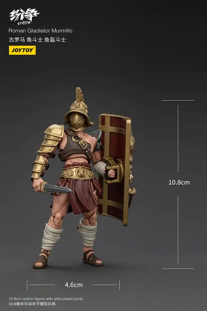 Figurină de acțiune Strife 1/18 Gladiator Roman Murmillo 11 cm poza produsului