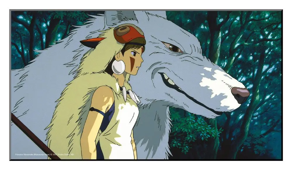 Studio Ghibli Tablou de perete din lemn Princess Mononoke 37,5 x 20,5 cm poza produsului