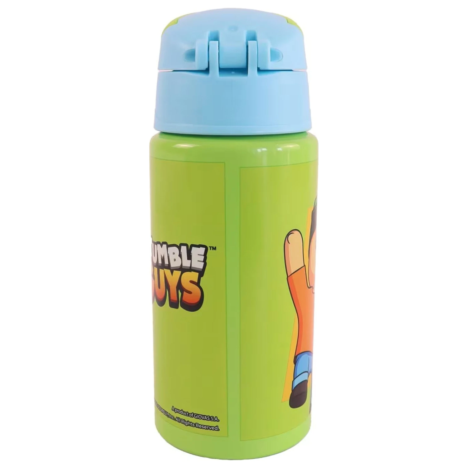 Stumble Guys Sticla de apa din aluminiu cu pai All Day cu agatator 500 ml poza produsului
