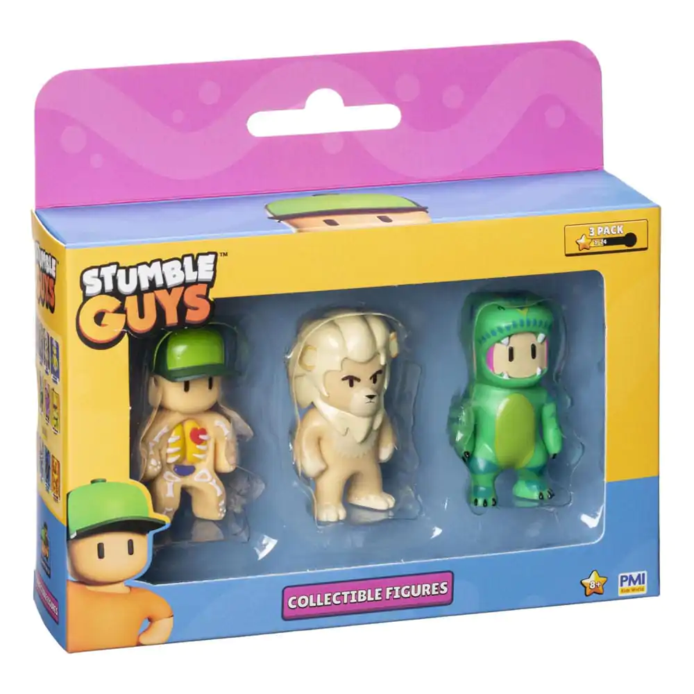 Stumble Guys: Wave 2 Cutie cu fereastră 3 figurine de colecție Inside Out + Kiara + T-Rex Guy poza produsului