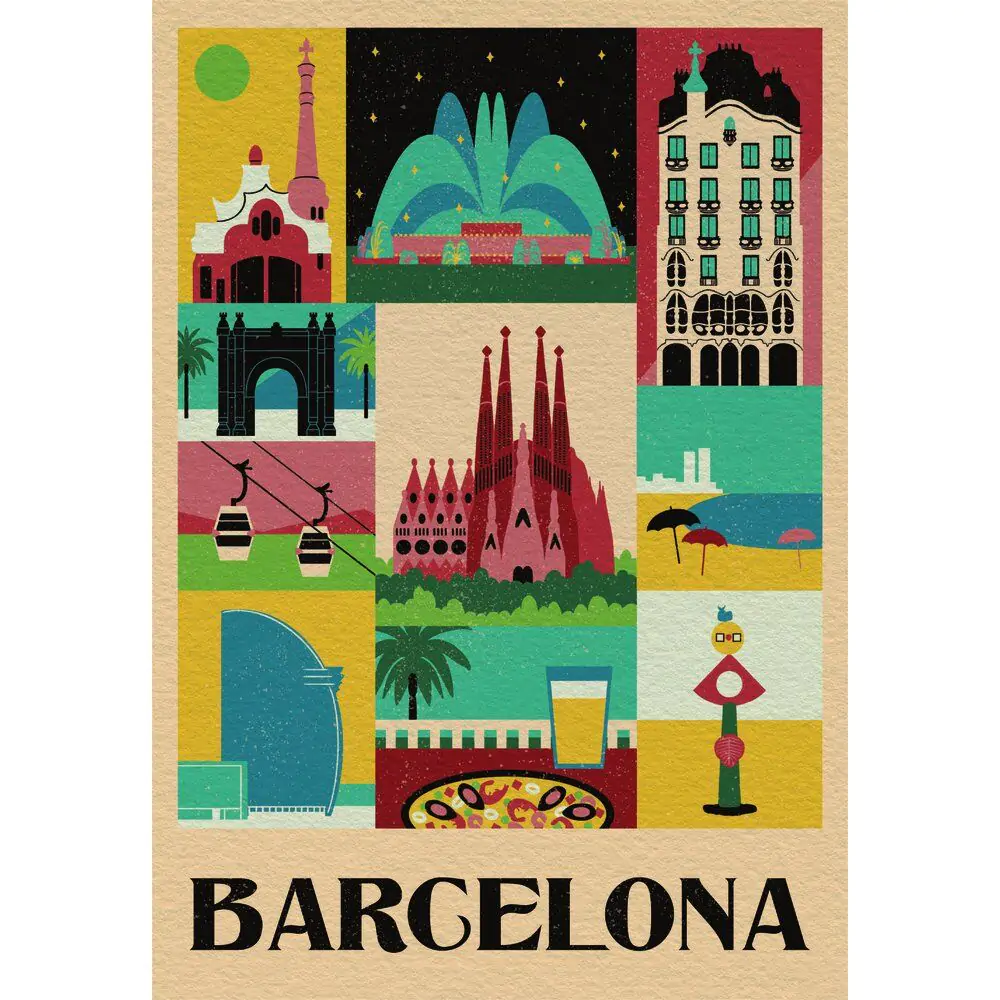 Style in the City Barcelona puzzle 1000 piese poza produsului