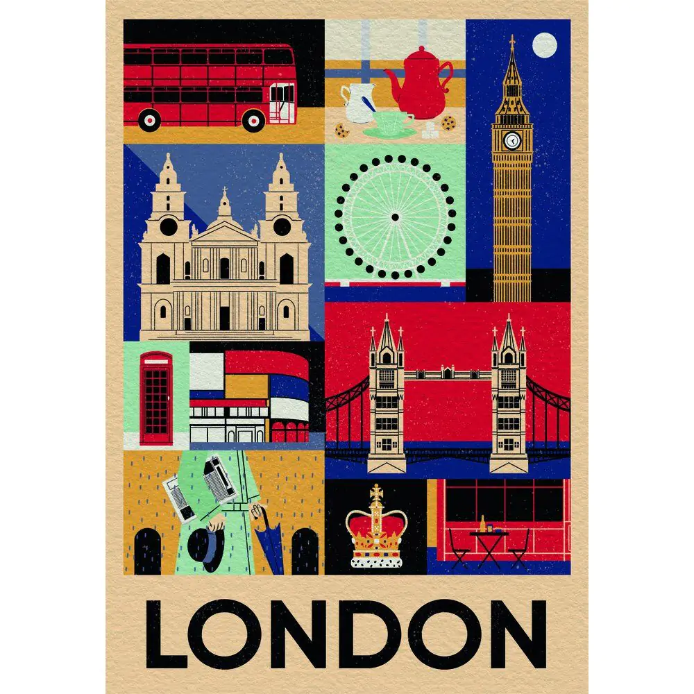 Style in the City London puzzle 1000 piese poza produsului