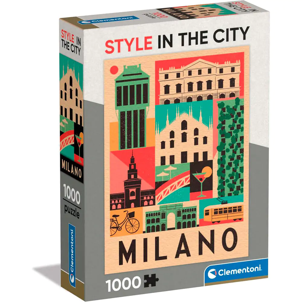 Style in the City Milan puzzle 1000 piese poza produsului