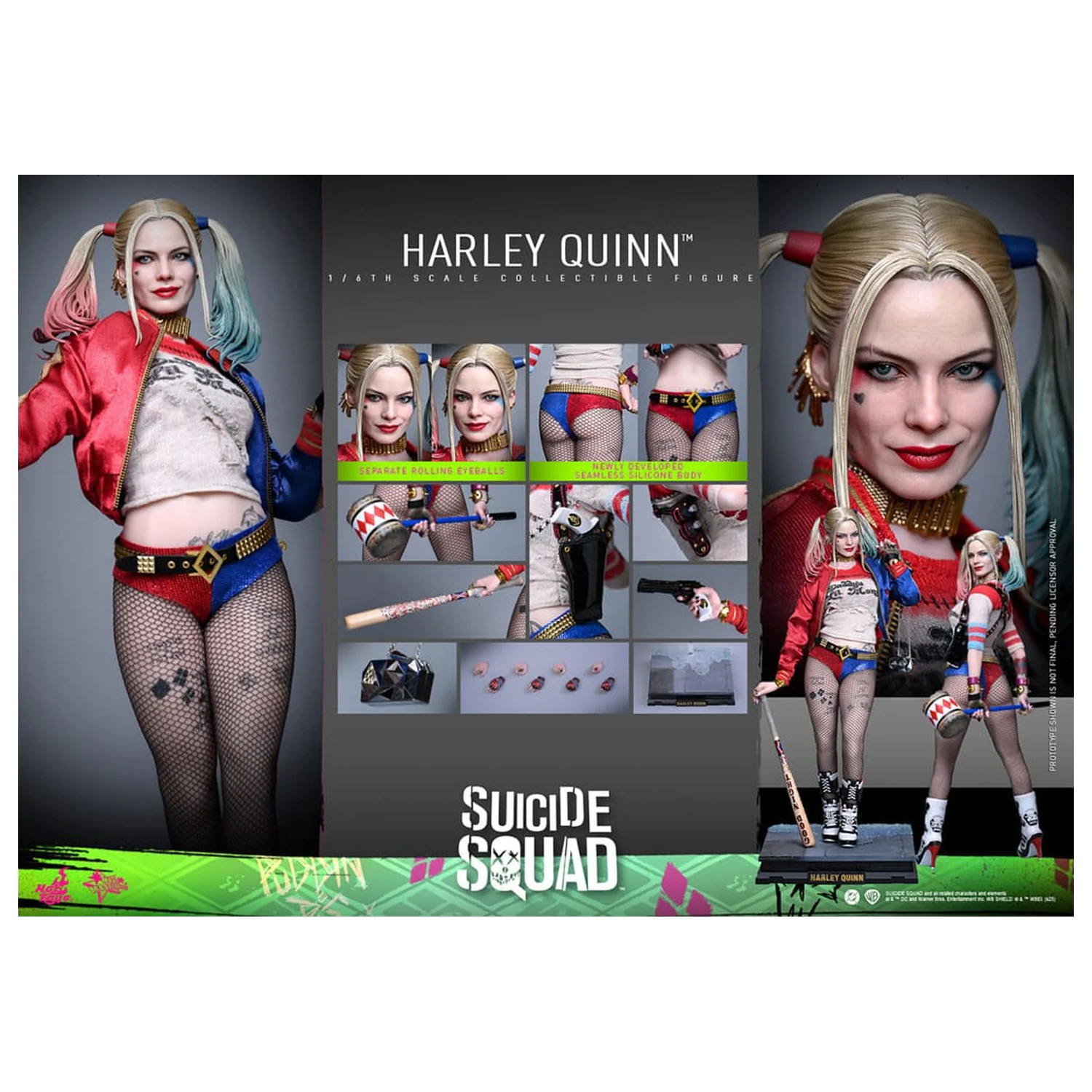 Suicide Squad Movie Masterpiece Figurina de actiune 1/6 Harley Quinn 29 cm poza produsului